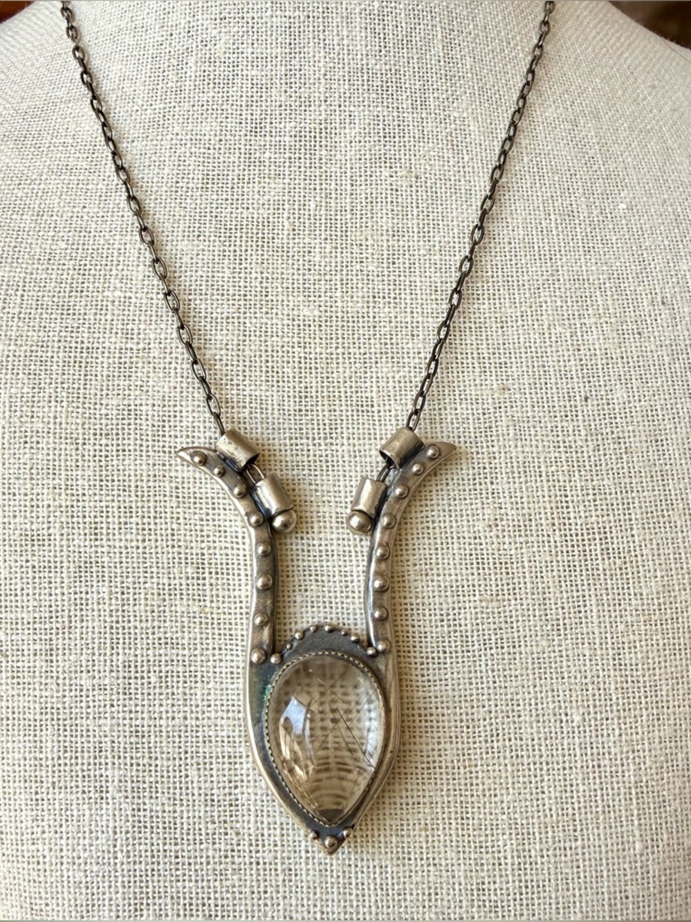 Acid Queen "Dejah" Necklace with Rutilated Quartz - Picture 3 of 11